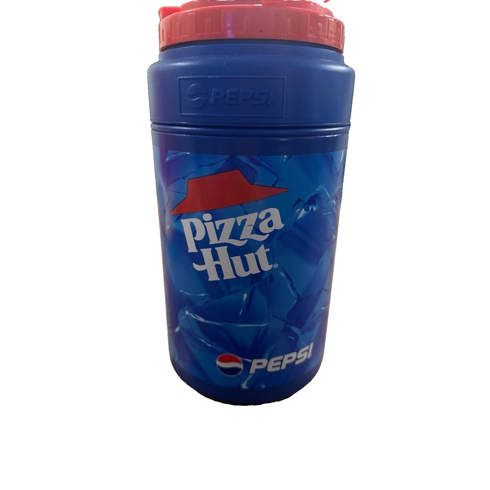 VINTAGE 90S PEPSI PIZZA HUT HALF‎ GALLON WATER JUG Rare Advertising Promo